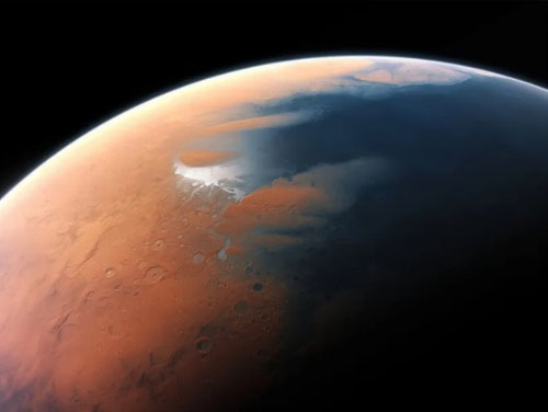 Martian ocean illustration
