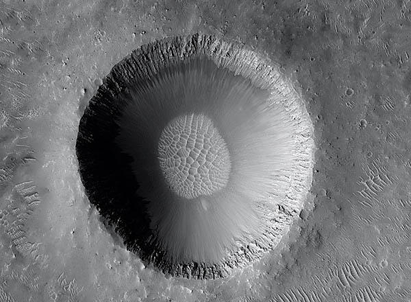 Martian splosh craters