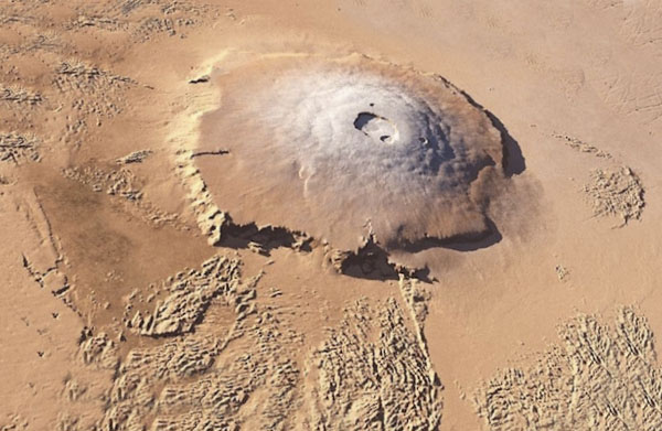 Mars’ Massive Olympus Mons Volcano