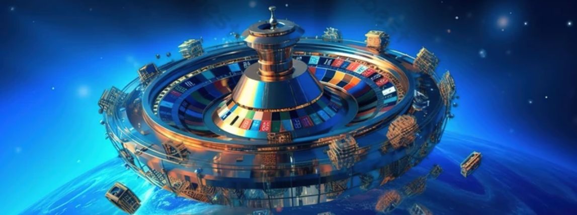 casino roulette in space style